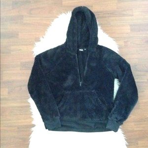 Black Fila hooded jacket